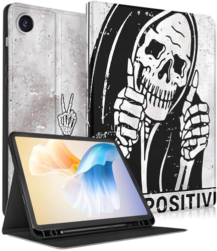 LISEVO Schutzhülle für Samsung Galaxy Tab A9 Plus 11 Zoll (SM-X210/X216/X218), süße Damen-Folio-Hülle mit Stifthalter, automatische Wochen-/Schlaf-Design für Samsung A9+ Plus Tablet-Hüllen, lustiger von LISEVO