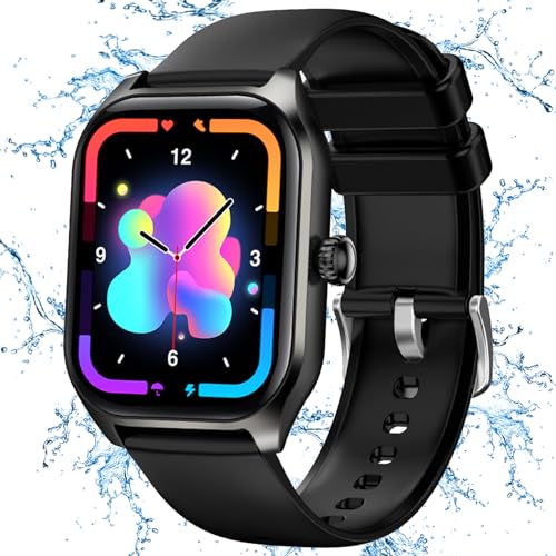 LITEYPP Fitnessuhr Kinder, Smartwatch Kinder Wasserdicht IP67 Armbanduhr Junge Mädchen mit Anruf, SOS Kamera Musik Schrittzähler Taschenlampe Schulmodus Wecker-Kids Smart Watch Telefoniere von LITEYPP