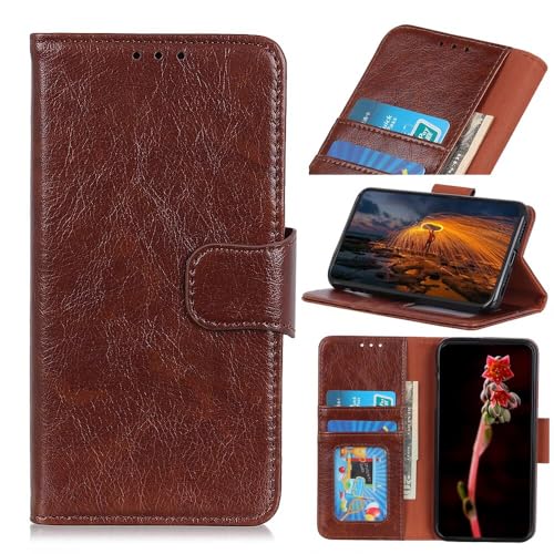 LIUZIHAN Hülle für Huawei Mate 70. [Kartenfach] PU Leder Flip Wallet, mit Standfunktion, Schutzhülle handyhüllen für Huawei Mate 70.Braun von LIUZIHAN