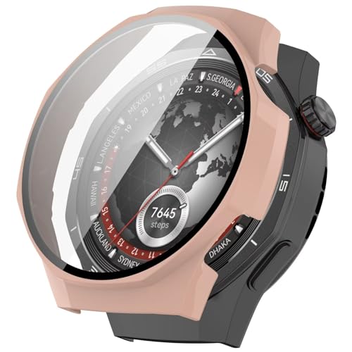 LIUZIHAN Hülle für Huawei Watch GT 5 Pro 46mm, Harter PC + Displayschutz, All-Inclusive-Schutzhülle, Kratzfest Ultradünne Cover Case für Huawei Watch GT 5 Pro 46mm.(Rosa) von LIUZIHAN