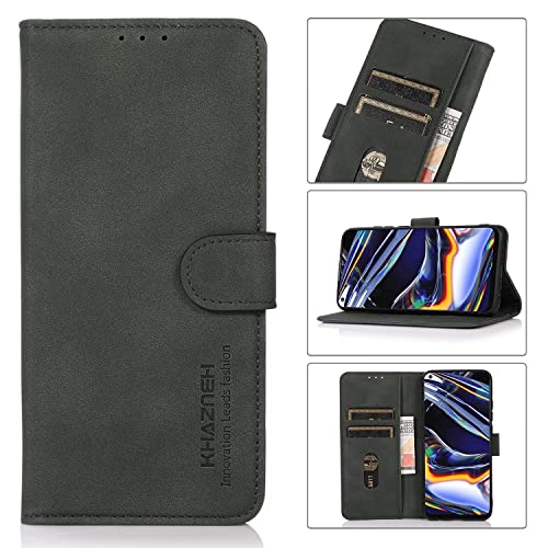 LIUZIHAN Hülle für OnePlus 13. [Kartenfach] PU Leder Flip Wallet, mit Standfunktion, Schutzhülle handyhüllen für OnePlus 13.Grün von LIUZIHAN