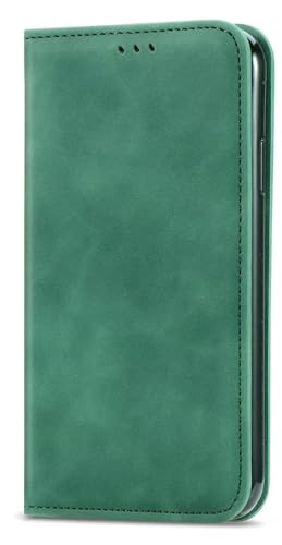 LIUZIHAN Hülle für Oppo A1 5G. [Kartenfach] PU Leder Flip Wallet, mit Standfunktion, Schutzhülle handyhüllen für Oppo A1 5G.Grün von LIUZIHAN