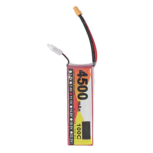 RC-Lipo-Akku, 4500 mAh, 11,1 V, Fahrzeug-Power-Akku mit Xt60-Stecker für RC-Flugzeug, Quadcopter, Hubschrauber, Drohnen-Rennmodell, Hobby von LIZEALUCKY