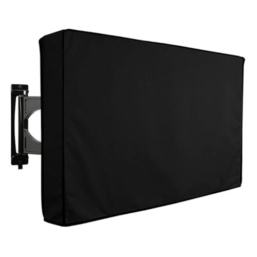 LIZHAYG Tv Abdeckung Graue TV-Bildschirmabdeckung for den Außenbereich, wetterfest, universeller Schutz, staubdicht, wasserdicht, for 22-65 Zoll Fernseher(Black,22x24inch) von LIZHAYG