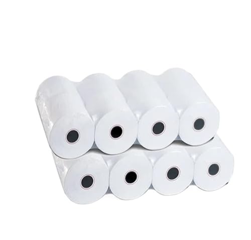 Thermorollen Thermopapierrollen for Registrierkassen, 57 x 50 mm, Quittungspapierrollen, Thermodruckerpapier for Verkaufsstellen, Kreditkartenpapier, Supermarkt(57mm 8 Rolls 15m) von LIZHAYG