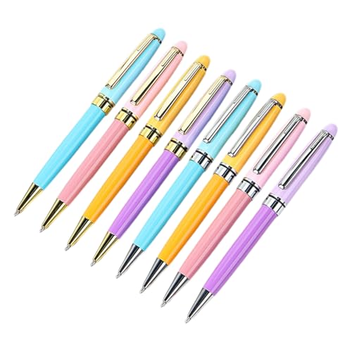 8Pcs Metall Kugelschreiber Twist Action Kugelschreiber Business Unterzeichnung Stift Glatt Zu Schreiben Für Hotel Rezeption Büro von LIbgiubhy