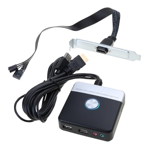 Doppelte USB Desktop PC Power Switcher Box Langes Kabel Power Switcher Einfache Einrichtung Für Die Steuertaste des Computergehäuses von LIbgiubhy