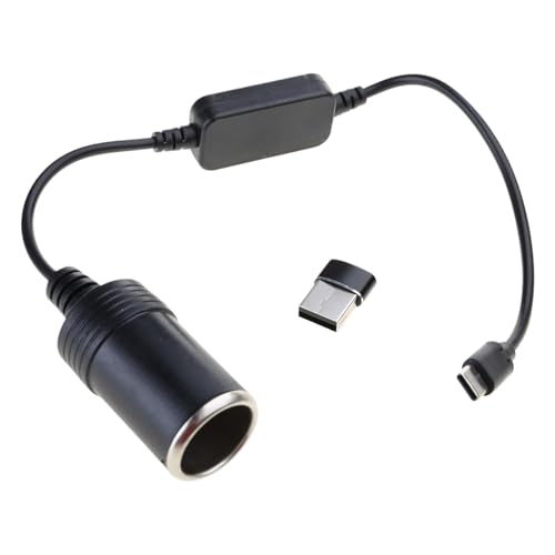 LIbgiubhy Auto Zubehör 5V3A USB C Eingang Zu 12V1A Ausgang Auto Buchse Adapter Kabel Für Auto Aufzeichnung von LIbgiubhy