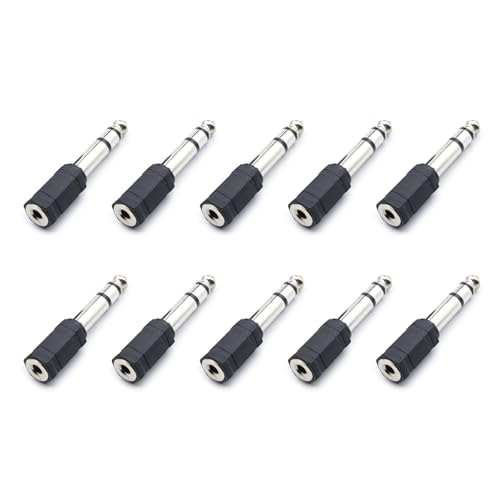 LIbgiubhy Kopfhörer Sound Buchse Stecker 1/4 Zoll Buchse Auf 1/8 Zoll Oder Männlich 1/8 Zoll Stecker Auf 1/4 Zoll Buchse Sound Adapter Set von LIbgiubhy