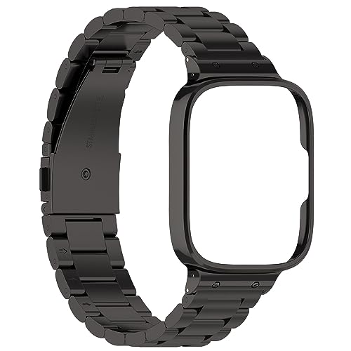 LIbgiubhy Wasserdichtes Armband Kompatibel Mit Watch 3 Lite/Active Smartwatch Armband Edelstahlband Verstellbares Schweißfestes Armband von LIbgiubhy