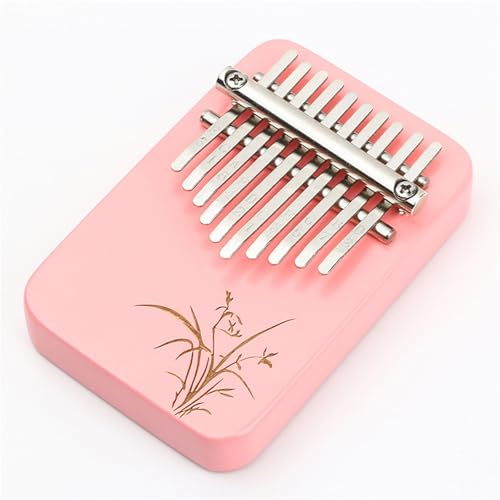 Kalimba Instrument 10-Noten-Kalimba-Daumenklavier Zehn-Noten-Anfänger-Kalimba-Doppelfingerklavier Daumenklavier Musikinstrument Klavier(Pink) von LJERFSW