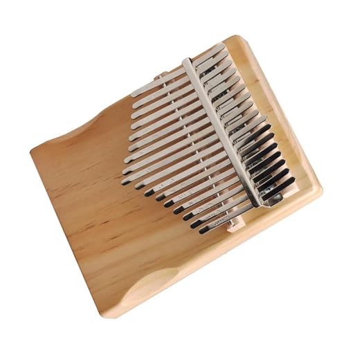 Kalimba Instrument 17 Tasten Kalimba Kiefernholz Daumen Finger Klavier Mit Stimmwerkzeug Aufkleber Für Anfänger(Style 3) von LJERFSW