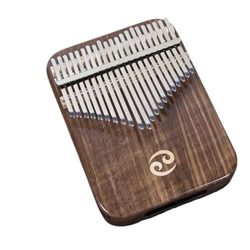 Kalimba Instrument 21-Note Daumen Klavier Schwarz Walnussanfänger Finger Klavier Massives Holz Kalimba(Style 3) von LJERFSW