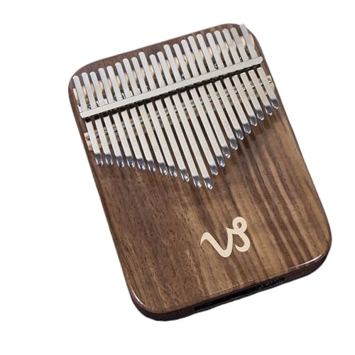 Kalimba Instrument 21-Note Daumen Klavier Schwarz Walnussanfänger Finger Klavier Massives Holz Kalimba(Style 4) von LJERFSW