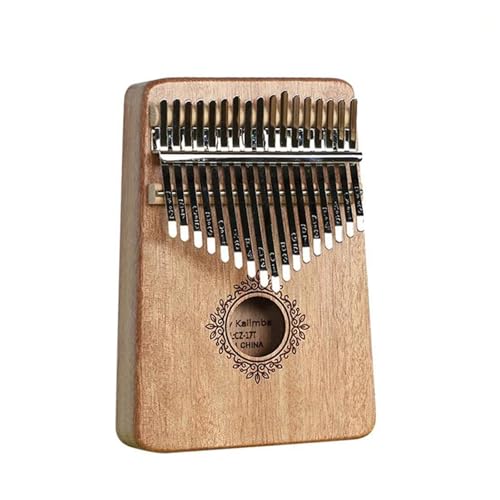 Kalimba Instrument Daumen-Finger-Klavier, 17 Tasten, Kalimba Mit Stimmhammer, Holzkörper, Tastatur, Musikinstrument(Style 6) von LJERFSW