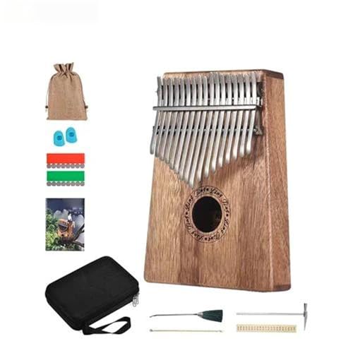 Kalimba Instrument Kalimba 17 KeyA/B/C/G Ton Tragbare Daumen Klavier Professionelle Kalimbas Anfänger Tastatur Instrument Mit Zubehör(C tone) von LJERFSW