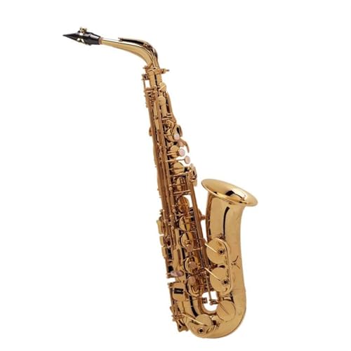 Saxophon Komplettset mit Klassisches Professionelles Es-Altsaxophon Mit Oberflächengravur Jazzinstrument(Bag A) von LJERFSW