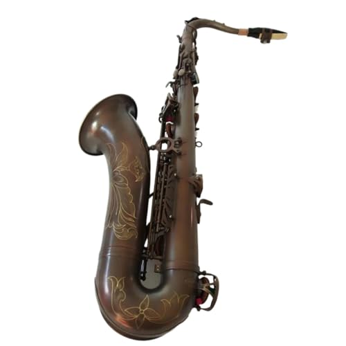 Saxophon Komplettset mit Messing Saxophon Alto/Tenor Saxophon Antike Kupfer Simulation Professionelle Ebene(Tenor) von LJERFSW