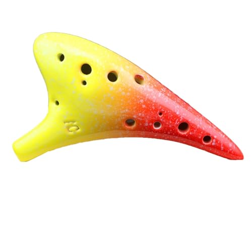 Starter Okarina Blasinstrument 12-Loch AC Ocarina Starry Sky 12-Loch Alto C-Tune Ocarina Mit Guter Tonhöhe(Style 1) von LJERFSW