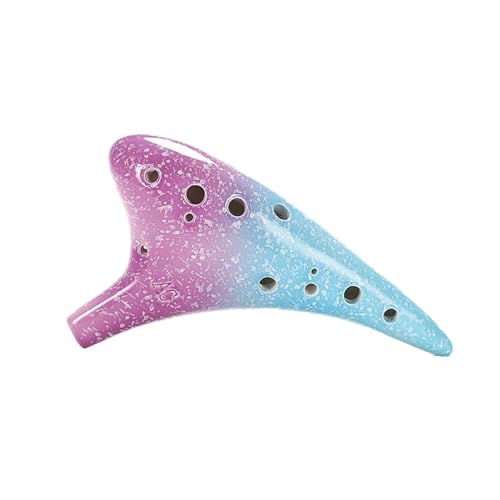 Starter Okarina Blasinstrument 12-Loch AC Ocarina Starry Sky 12-Loch Alto C-Tune Ocarina Mit Guter Tonhöhe(Style 2) von LJERFSW