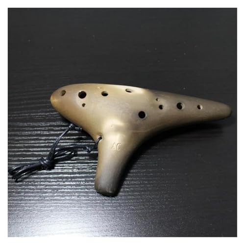 Starter Okarina Blasinstrument 12 Löcher Keramik-Okarinas SC/AC/AF Tone Ocarina Of Time Professionelle Musikinstrumente(AC) von LJERFSW