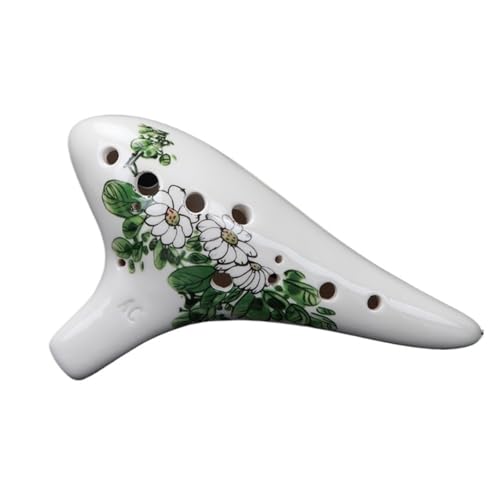 Starter Okarina Blasinstrument Gute Tonhöhe Und Guter Ton. 12-Loch-Ocarina Alto C Tune. Handbemalte Professionelle Ocarina 12-Loch AC Tune(Style 4) von LJERFSW