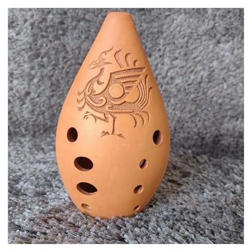 Starter Okarina Blasinstrument Keramisches Volksmusikinstrument F-Ton-Ocarina Professionelle Musikinstrumente(Style 9) von LJERFSW