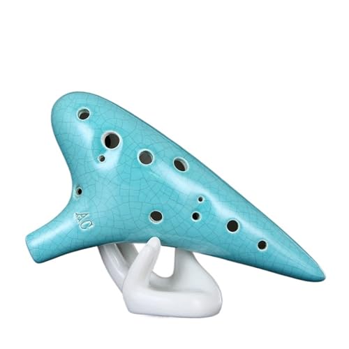 Starter Okarina Blasinstrument Ocarina 12-Loch Alto AC-gestimmtes Ocarina Professionelles Einsteigerinstrument Für Anfänger(Style 3) von LJERFSW