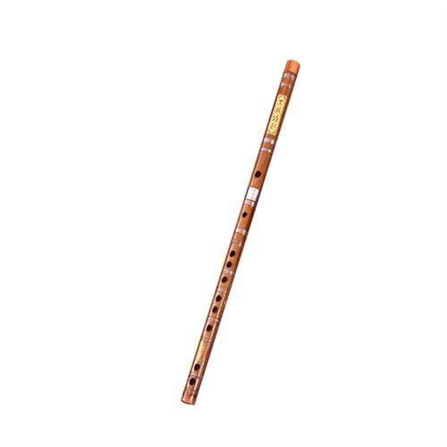 Bambusflöte Bambusflöte Anfänger Spielen Zweiteilige Weiße Kupfer-Querflöte Als Nationales Blasinstrument(Brown,F Key) von LJRRTYQ