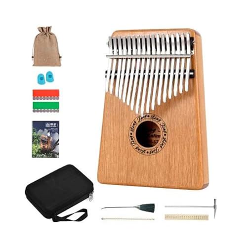 Kalimba 17/21 Tasten Kalimba Musik Tastatur Anfänger Kalimbas Professionelle Musikinstrumente Zubehör Finger Klavier(17 Tone G) von LJRRTYQ