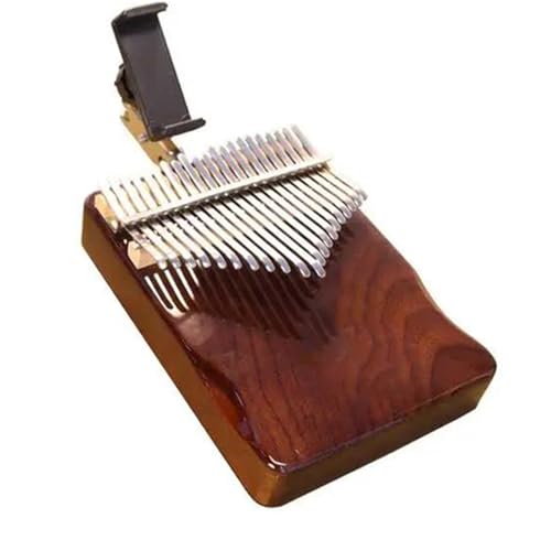 Kalimba 21 Tasten Anfänger Professionelle Instrumente Schwarze Walnuss Kalimbas Mit Ständer Tragbare Daumenklaviertastatur(Style 2) von LJRRTYQ