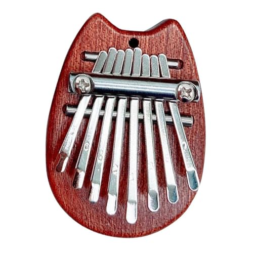 Kalimba 8 Tasten Mini Kalimba Holz Finger Klavier Mit Lanyard Musikinstrument Klavier(Style 1) von LJRRTYQ