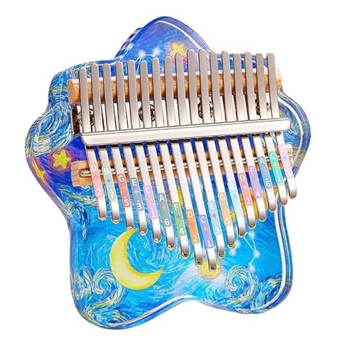 Kalimba Kalimba 17/21 Tasten Kalimbas Niedliches Transparentes Professionelles Percussion-Musikinstrument Mini-Klavier Lustiges Geschenk(17 key) von LJRRTYQ