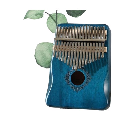 Kalimba Kalimba Musikinstrument Daumenklavier 17 Tasten Mahagoniholz ​​Fingerklavier(Blue) von LJRRTYQ