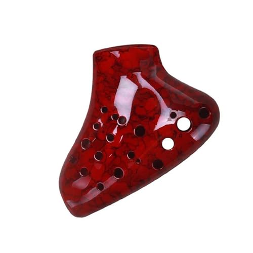 Okarina Triple Ocarina Alto Tone C Ocarina Of Time Professionelle Musikinstrumente(Red) von LJRRTYQ