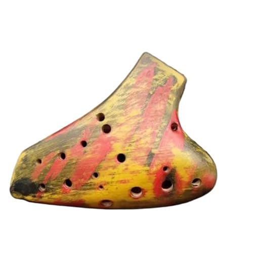 Okarina Triple Ocarina Pottery Treble SD Tone Ocarinas Professionelle Musikinstrumentierung(Orange) von LJRRTYQ