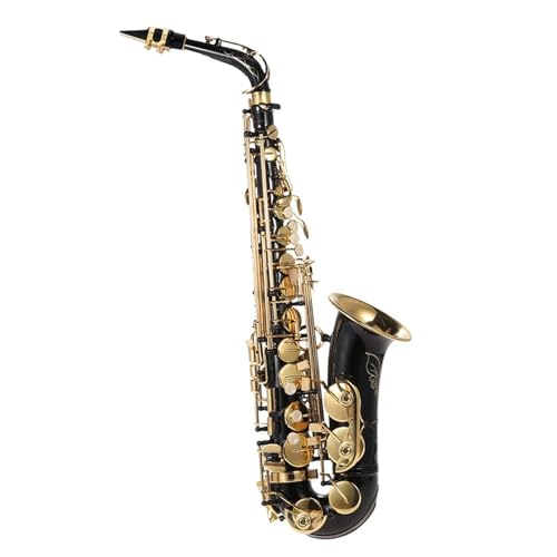 Saxophon Eb-Altsaxopho Lackiertes Gold 82Z-Tastentyp Holzblasinstrument Mit Bürstentuch Handschuhen Gurt Gepolsterter Tasche von LJRRTYQ