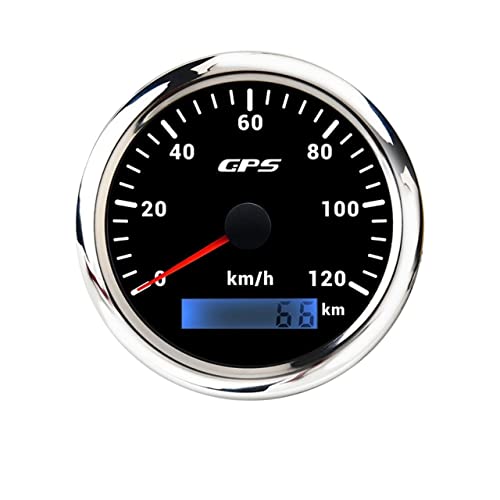 LKGKBVMDVC 7 Farbbeleuchtung 8 5mm GPS. Tachometer for Motorrad Marine Boat Car Truck 1 2V 24V. Geschwindigkeitsmessgerät Meter for Geographisches Positionierungs System Antenne Tachometer(120KMH BS) von LKGKBVMDVC