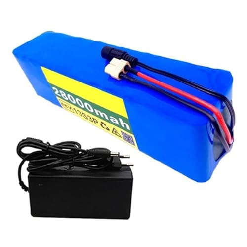 48V 28Ah Ebike Lithium Batterie 1000W 13S3P Lithium-Batterie Pack für E-Bike Elektrische Fahrrad Roller mit BMS und Ladegerät T Stecker von LKYLGYU