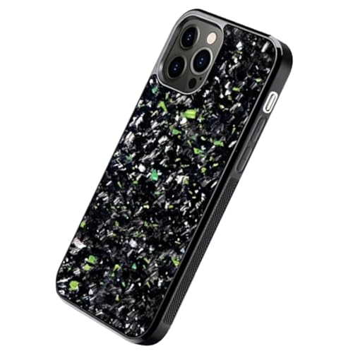 LLDYAN Hexafiber Phone Case, Hexafiber Carbon Fiber Phone Case, Forged Carbon Fiber Phone Case, for iPhone 12-16 Series (Green,for iPhone 16) von LLDYAN