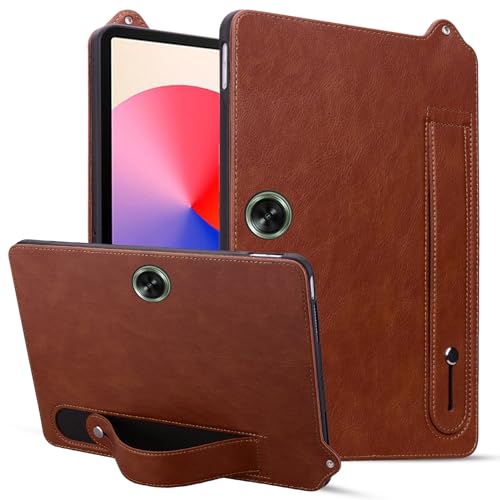 LMFULM® Hülle für OnePlus Pad Go (11,35 Zoll) Weiche TPU Schale Gummi Silikonhülle Anti Rutsch Stoßfänger Rückseitige Ständer Abdeckung Schutzhülle Retro Braun von LMFULM