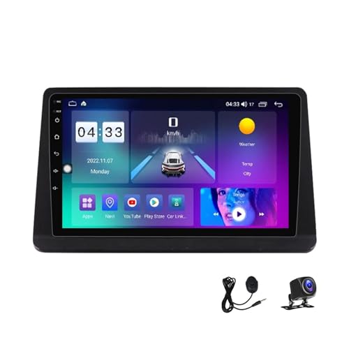 Android 13 Autoradio Bluetooth Car-Play Mit 9 Zoll Touchscreen Kompatibel Mit Mitsubishi Cheetah Kingbox Multimedia Navigation Radio Unterstützt DSP/USB/4G/RDS FM Audio Player,M800S 8core 8G+256G von LMPlus