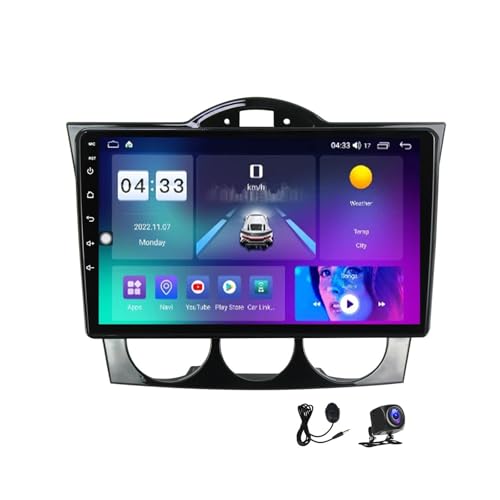 LMPlus Android 13 Autoradio Bluetooth Car-Play Mit 9 Zoll Touchscreen Kompatibel Mit Mazda RX8 2008~2021 Multimedia Navigation Radio Unterstützt DSP/USB/4G/RDS FM Audio Player,M300S 8core 4G+32G von LMPlus