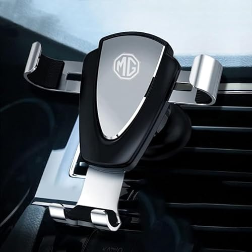 LMYSLCDW Auto Smartphone Halter für MG MG Navigators 2020-2023,Drehbar Anpassen Hochstabile Auto Lüftung Handyhalterung Accessoires,Silver von LMYSLCDW