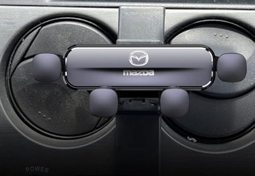 LMYSLCDW Auto Smartphone Halter für Mazda CX-8 2019-2023,Drehbar Anpassen Hochstabile Auto Lüftung Handyhalterung Accessoires,Black von LMYSLCDW