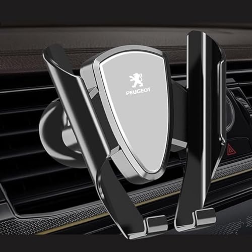 LMYSLCDW Auto Smartphone Halter für Peugeot 5008(7seats) 2017-2023,Drehbar Anpassen Hochstabile Auto Lüftung Handyhalterung Accessoires,Grey von LMYSLCDW