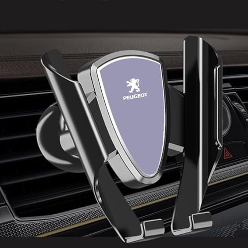 LMYSLCDW Auto Smartphone Halter für Peugeot 5008(7seats) 2017-2023,Drehbar Anpassen Hochstabile Auto Lüftung Handyhalterung Accessoires,Purple von LMYSLCDW