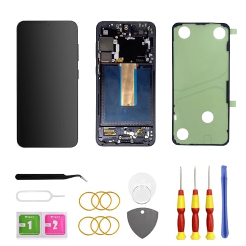 AMOLED Ersatz-LCD-Display für Samsung Galaxy S23 Plus 5G, S23 + Touch-Digitizer-Bildschirm, Montage mit Rahmen, Toolkit S916 16,8 cm (6,6 Zoll) S916B/DS von LNONLS