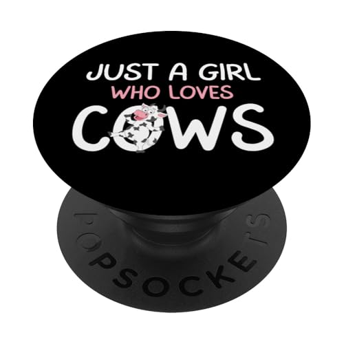 Just A Girl Who Loves Cows Cute Cow Kuhfarm PopSockets Klebender PopGrip von LNQ Store Cow Farm