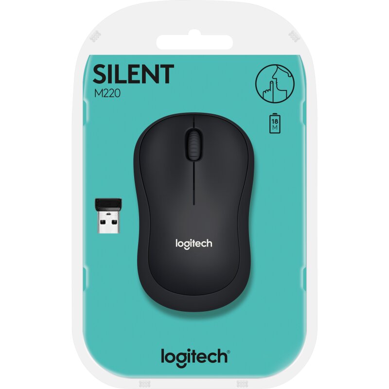 Logitech Maus M220, Silent, Wireless, anthrazit von LOGITECH